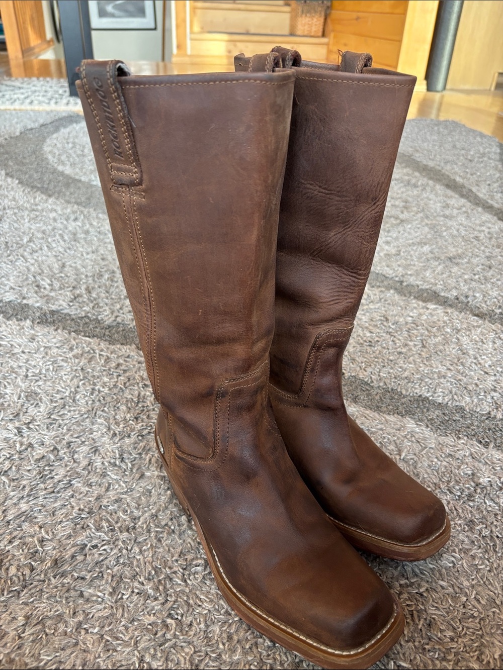 Rocket Dog Brown Tall Leather Riding Boots